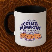 I Teach The Cutest Pumpkins In The Patch Coffee Mug thumb 2