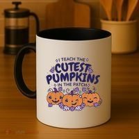 I Teach The Cutest Pumpkins In The Patch Coffee Mug thumb 4