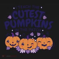 I Teach The Cutest Pumpkins In The Patch Toddler Hoodie thumb 2
