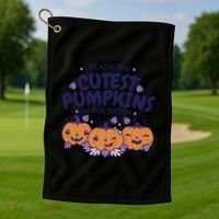 I Teach The Cutest Pumpkins In The Patch Golf Towel thumb 1