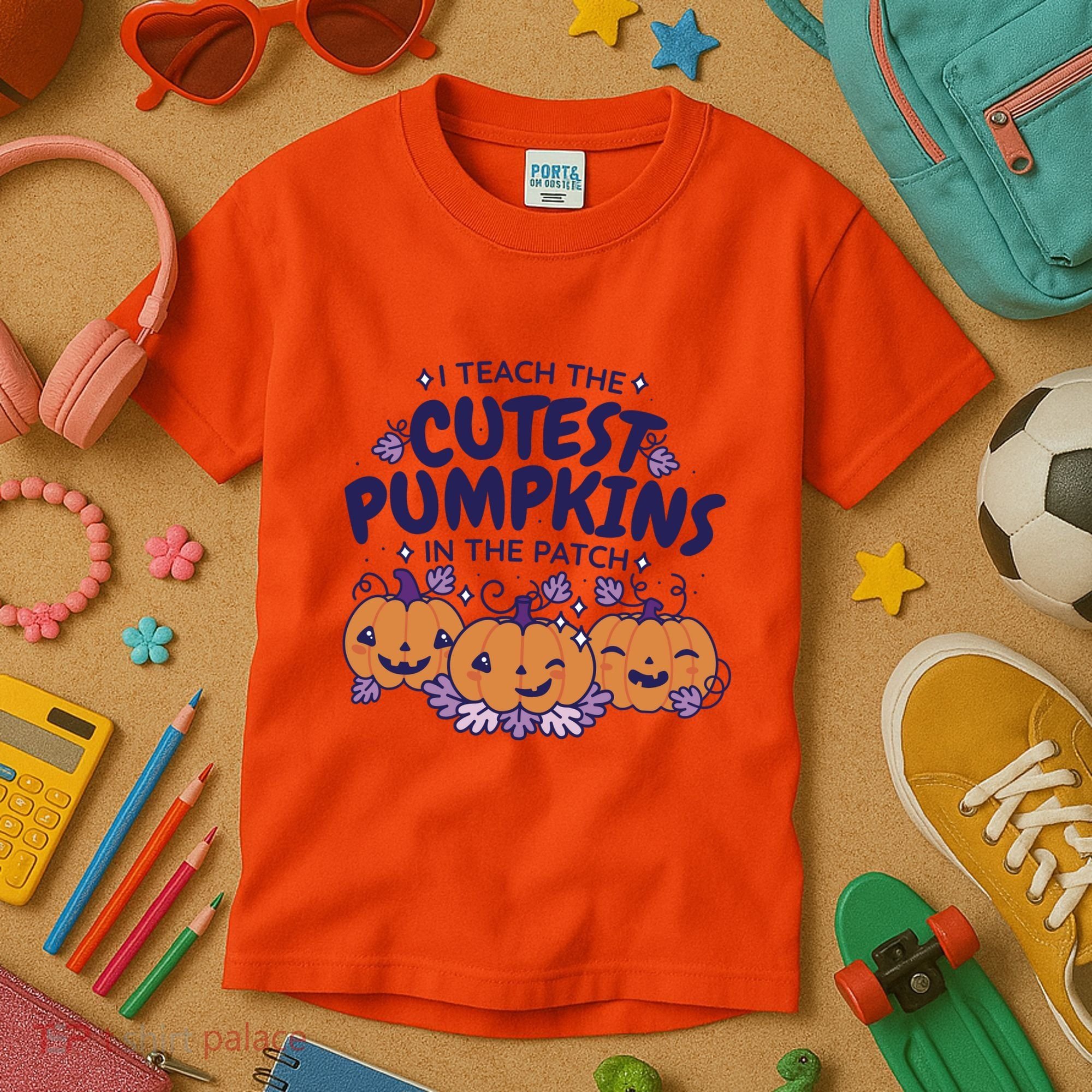 I Teach The Cutest Pumpkins In The Patch Kids T-Shirt
