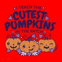 I Teach The Cutest Pumpkins In The Patch Santa Hat thumb 1