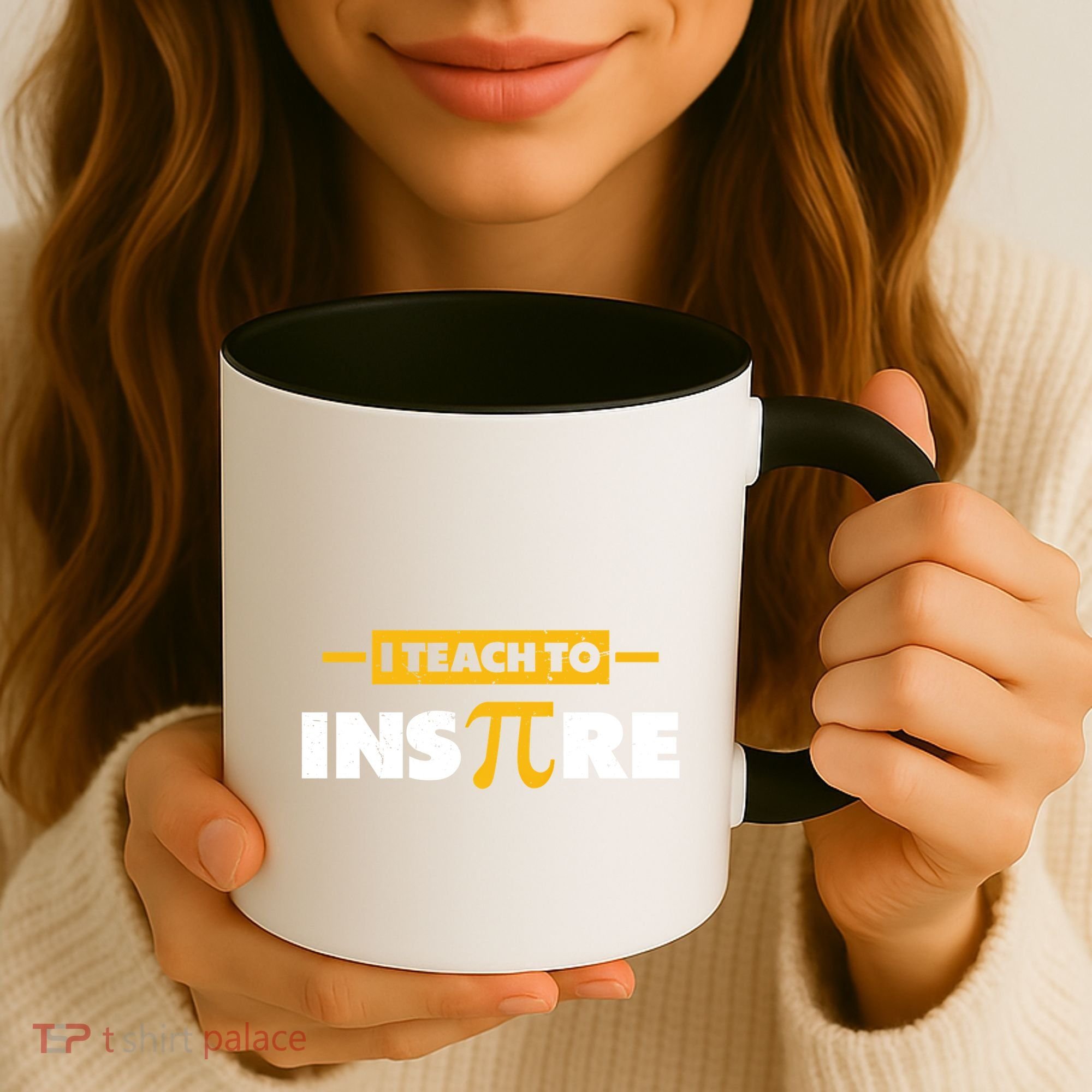I Teach To Inspire Funny Math Teacher Mathematics Pi Day Gift Coffee Mug