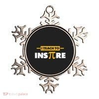 I Teach To Inspire Funny Math Teacher Mathematics Pi Day Gift Ornament thumb 0