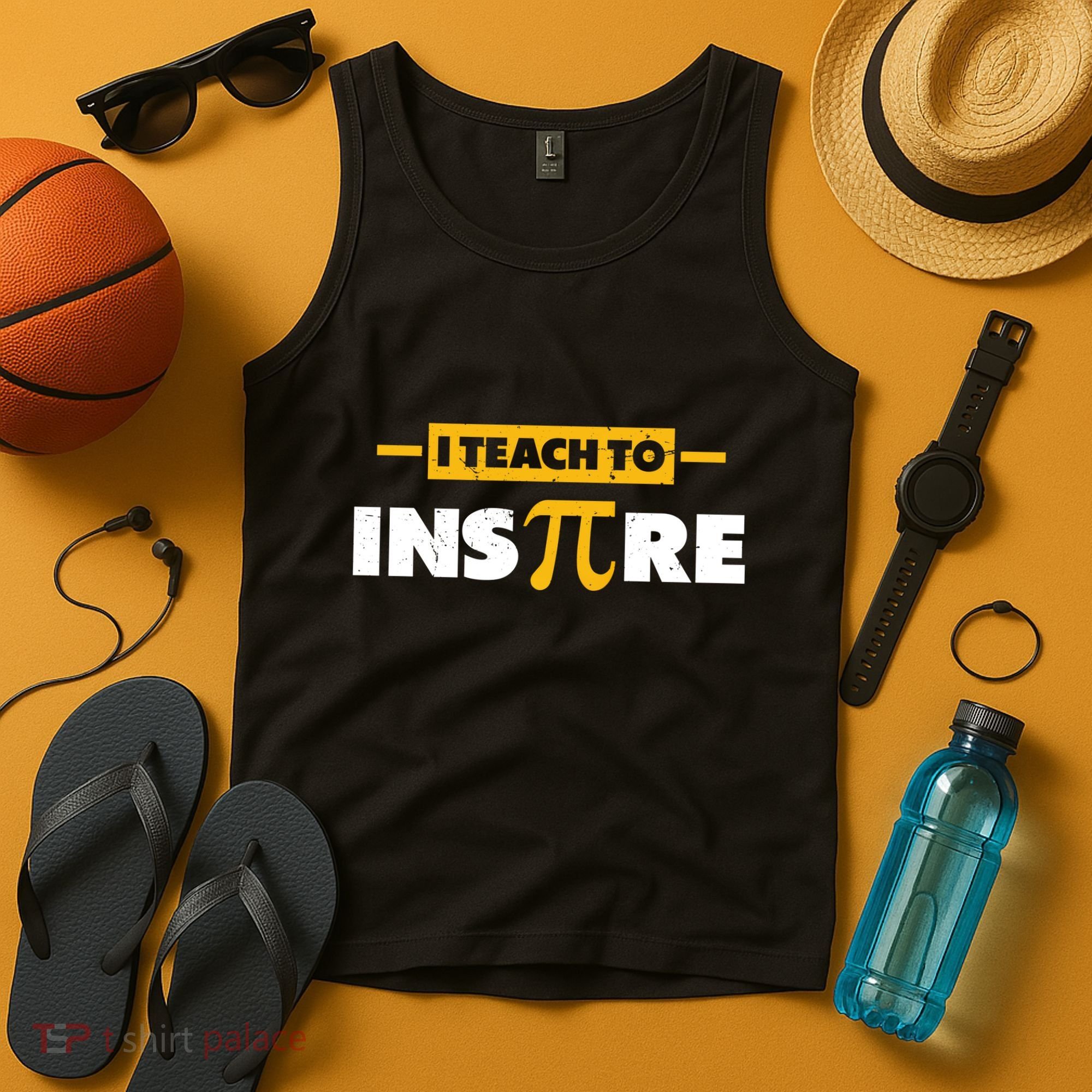 I Teach To Inspire Funny Math Teacher Mathematics Pi Day Gift Tank Top