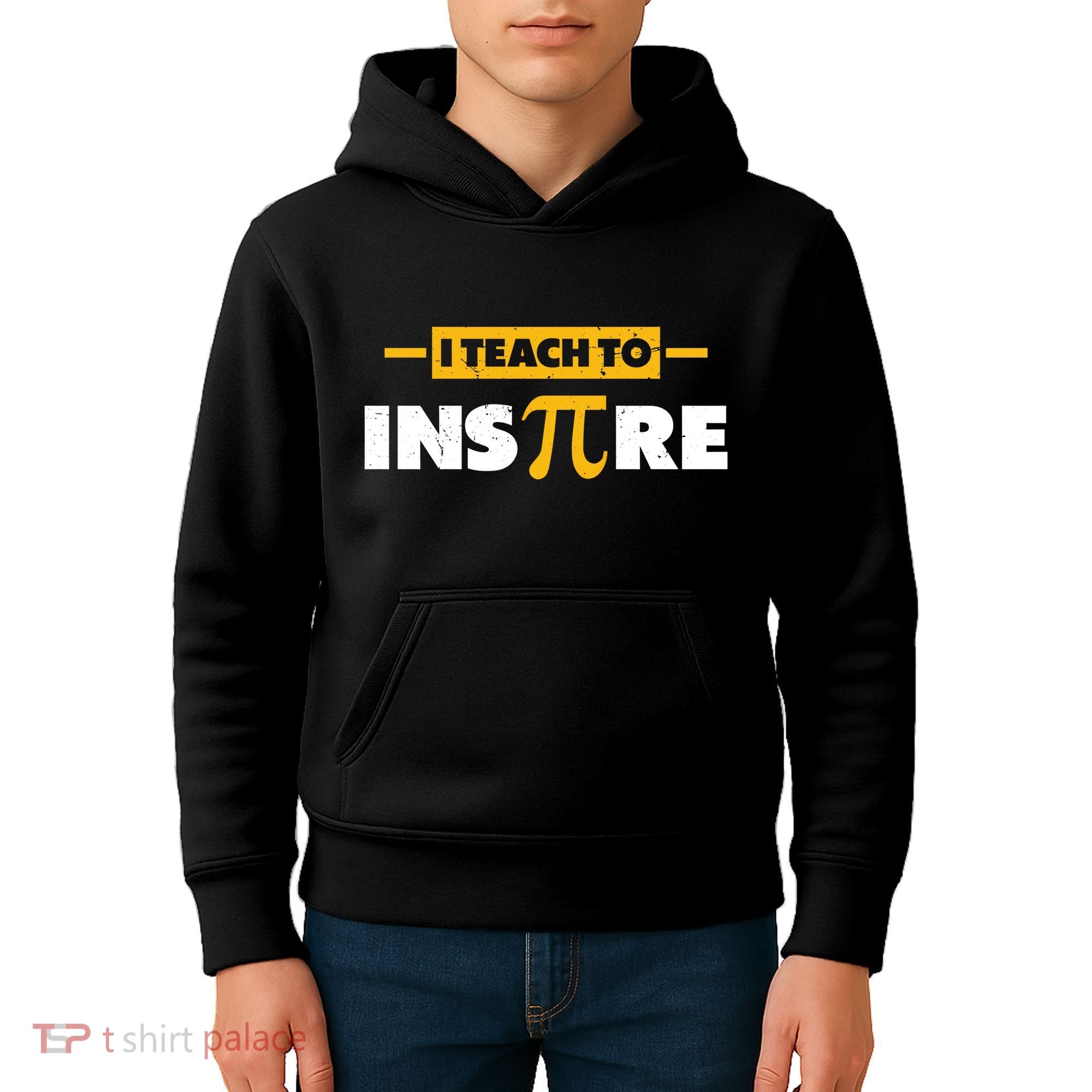I Teach To Inspire Funny Math Teacher Mathematics Pi Day Gift Kids Hoodie