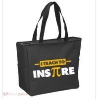 I Teach To Inspire Funny Math Teacher Mathematics Pi Day Gift Tote Bag thumb 2