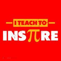 I Teach To Inspire Funny Math Teacher Mathematics Pi Day Gift Santa Hat thumb 1