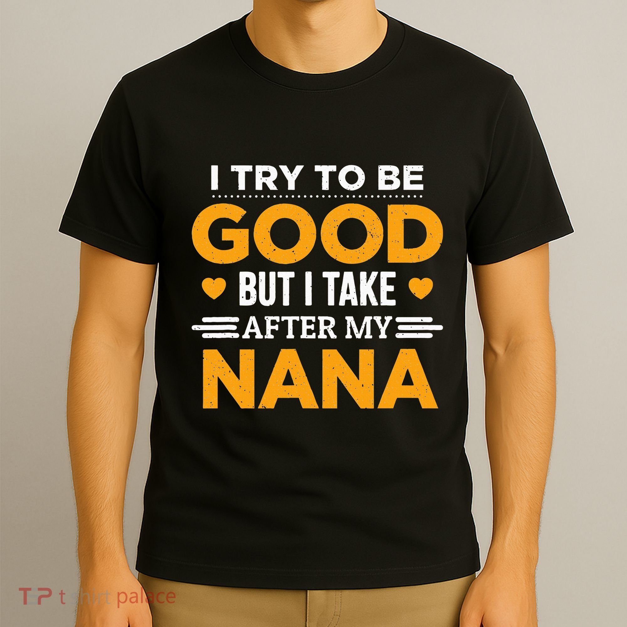 I Try To Be Good But I Take After My Nana Family Gift T-Shirt