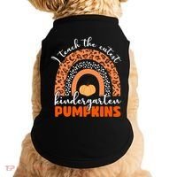 I Teach The Cutest Kindergarten Pumpkins Doggie Tank thumb 0