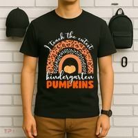 I Teach The Cutest Kindergarten Pumpkins T-Shirt thumb 6