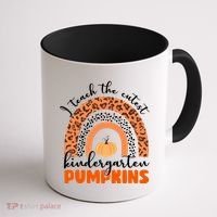I Teach The Cutest Kindergarten Pumpkins Coffee Mug thumb 1