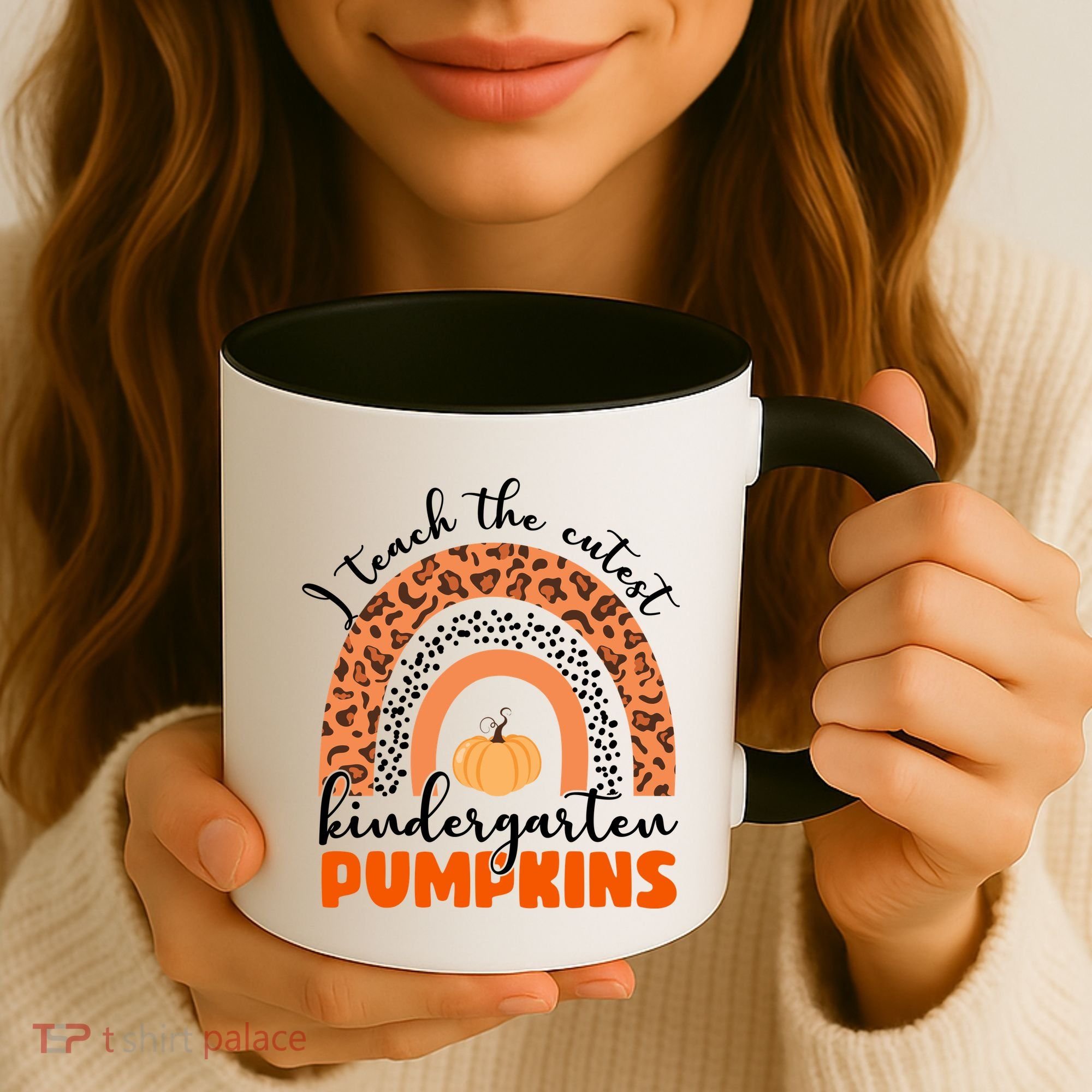 I Teach The Cutest Kindergarten Pumpkins Coffee Mug