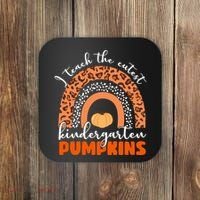I Teach The Cutest Kindergarten Pumpkins Coaster thumb 0