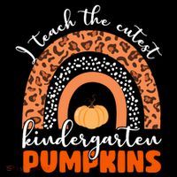 I Teach The Cutest Kindergarten Pumpkins Coaster thumb 2