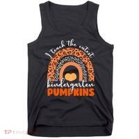 I Teach The Cutest Kindergarten Pumpkins Tank Top thumb 0