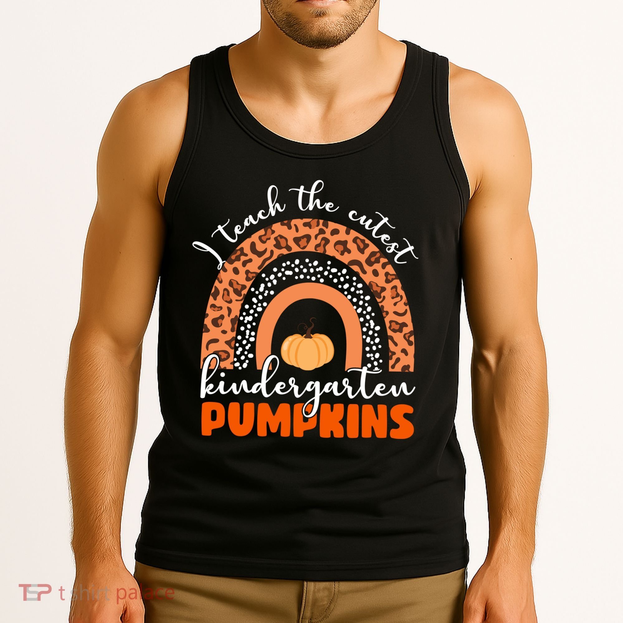 I Teach The Cutest Kindergarten Pumpkins Tank Top