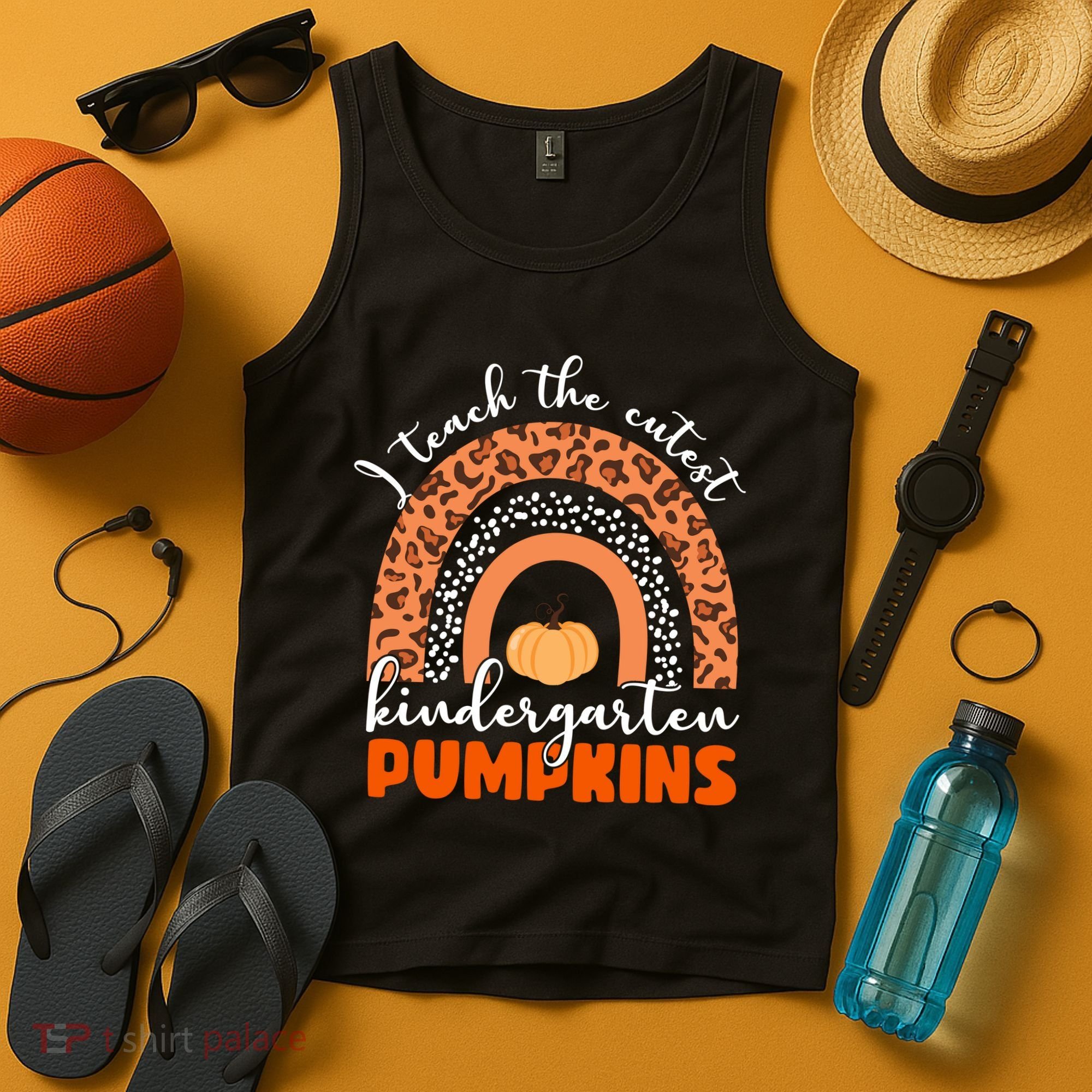 I Teach The Cutest Kindergarten Pumpkins Tank Top