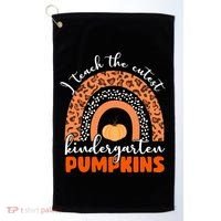 I Teach The Cutest Kindergarten Pumpkins Golf Towel thumb 0
