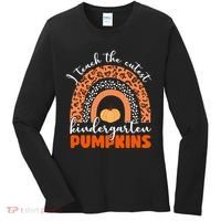 I Teach The Cutest Kindergarten Pumpkins Women's Long Sleeve Shirt thumb 0