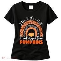 I Teach The Cutest Kindergarten Pumpkins Women's T-Shirt thumb 0