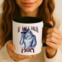 If They Talk Behind Yo Back Fart Funny Wolf Sayings Coffee Mug thumb 3