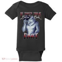 If They Talk Behind Yo Back Fart Funny Wolf Sayings Baby Bodysuit thumb 0