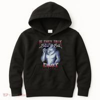 If They Talk Behind Yo Back Fart Funny Wolf Sayings Kids Hoodie thumb 0