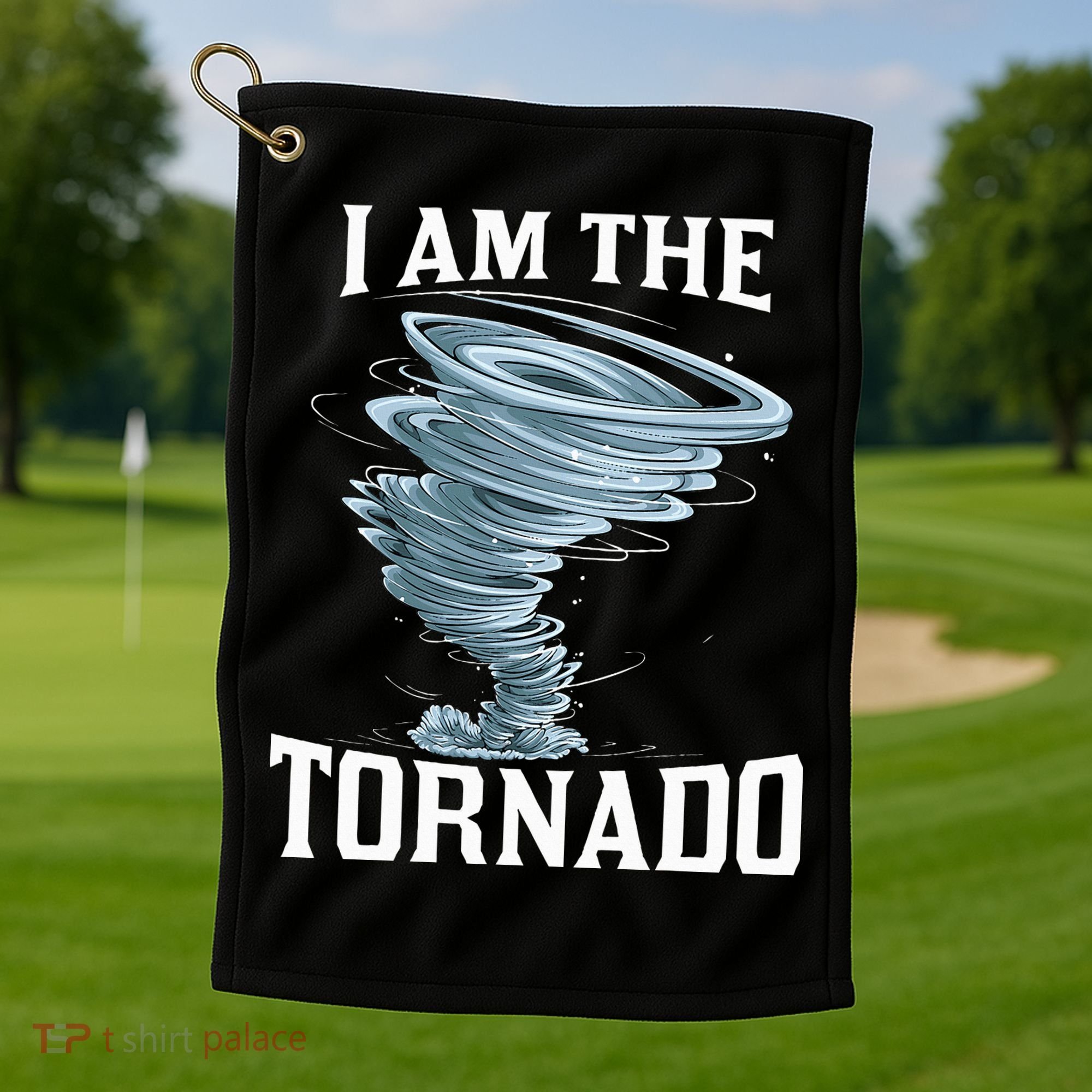IM The Tornado Storm Twister Meteorologist Golf Towel