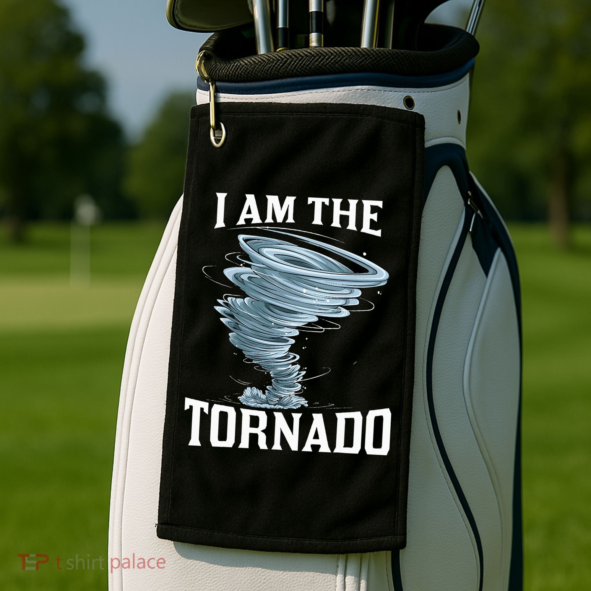 IM The Tornado Storm Twister Meteorologist Golf Towel