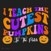 I Teach The Cutest Pumpkins In The Patch Halloween Teacher Women's Sweatshirt thumb 2