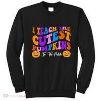 I Teach The Cutest Pumpkins In The Patch Halloween Teacher Sweatshirt thumb 0