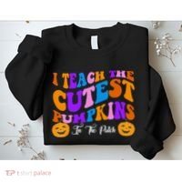 I Teach The Cutest Pumpkins In The Patch Halloween Teacher Sweatshirt thumb 2