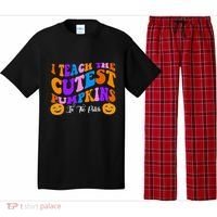 I Teach The Cutest Pumpkins In The Patch Halloween Teacher Pajama Set thumb 0