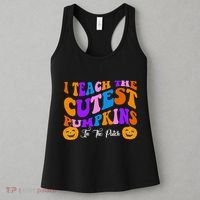 I Teach The Cutest Pumpkins In The Patch Halloween Teacher Women's Tank Top thumb 3
