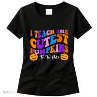 I Teach The Cutest Pumpkins In The Patch Halloween Teacher Women's T-Shirt thumb 0