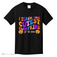 I Teach The Cutest Pumpkins In The Patch Halloween Teacher Kids T-Shirt thumb 0