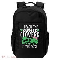 I Teach The Cutest Clovers In The Patch St Patrick's Day Teacher Backpack thumb 0