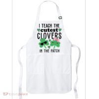 I Teach The Cutest Clovers In The Patch St Patrick's Day Teacher Apron thumb 0