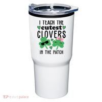 I Teach The Cutest Clovers In The Patch St Patrick's Day Teacher Tumbler thumb 0