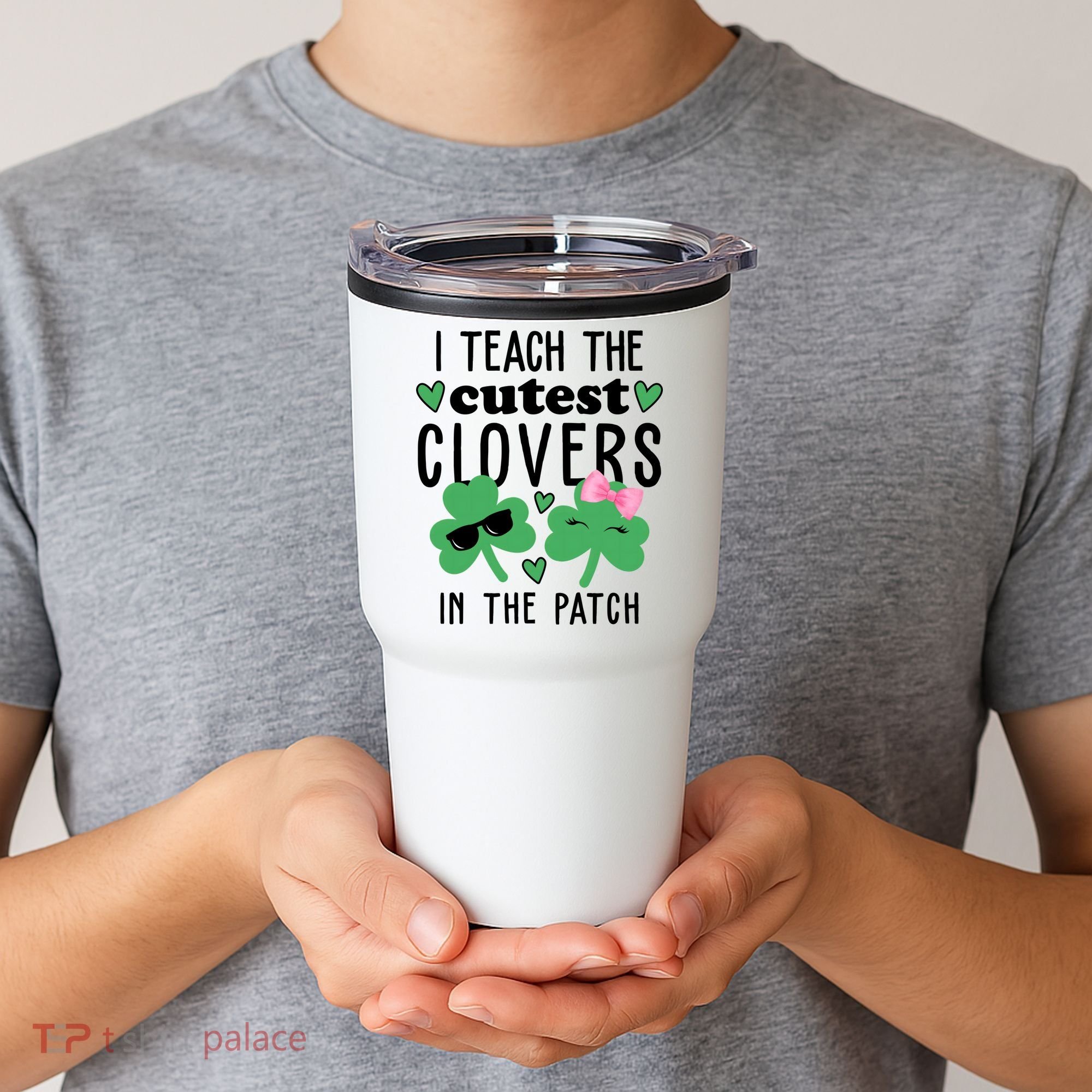 I Teach The Cutest Clovers In The Patch St Patrick's Day Teacher Tumbler