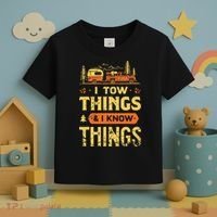 I Tow Things And I Know Things Toddler T-Shirt thumb 3