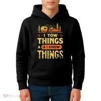 I Tow Things And I Know Things Kids Hoodie thumb 4