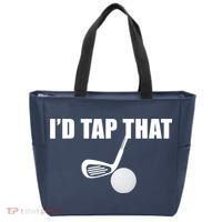 I'd Tap That Funny Golf Ball Tee For Golfing Players Tote Bag thumb 0