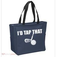 I'd Tap That Funny Golf Ball Tee For Golfing Players Tote Bag thumb 2