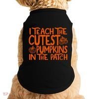 I Teach The Cutest Pumpkins In The Patch Halloween Teacher Doggie Tank thumb 0