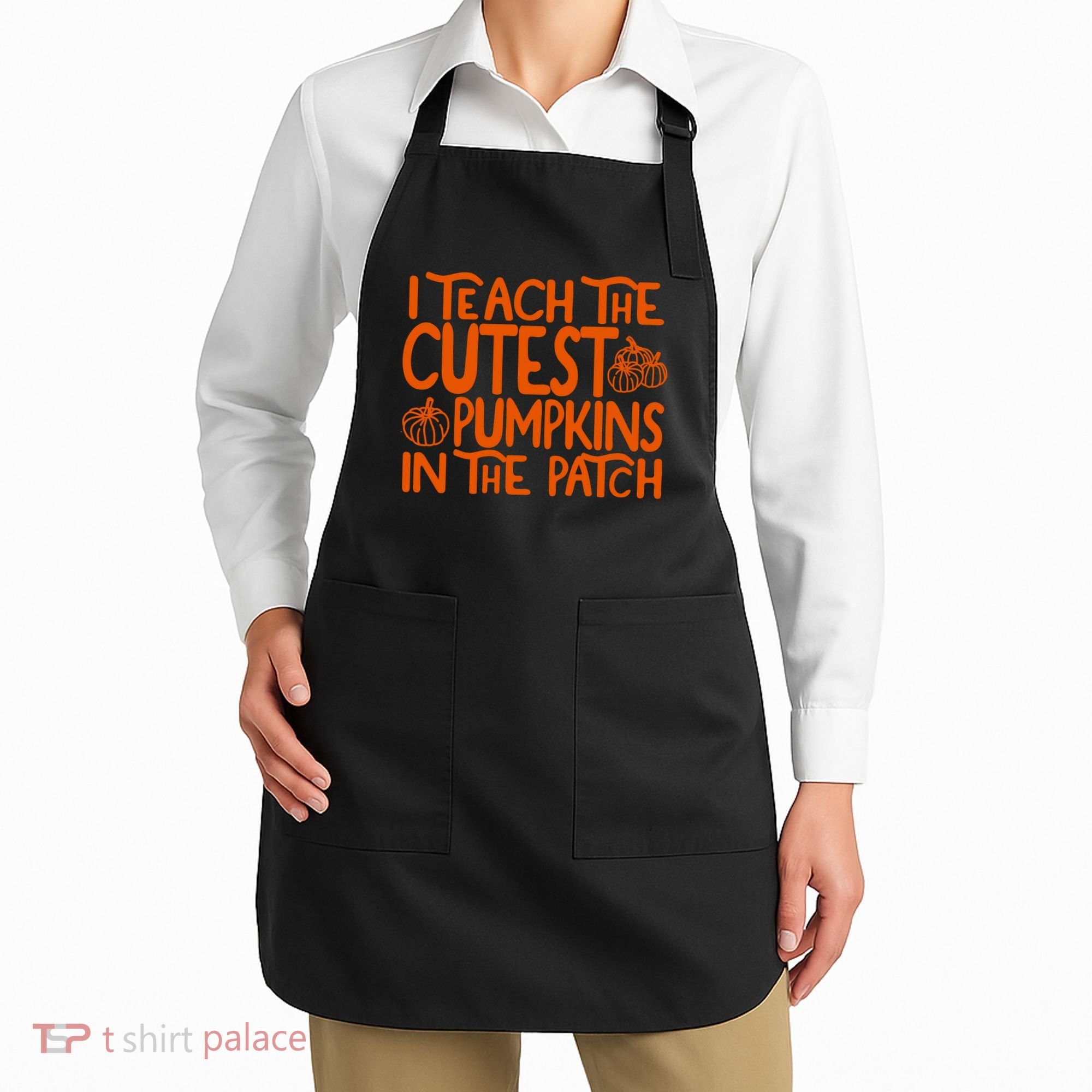 I Teach The Cutest Pumpkins In The Patch Halloween Teacher Apron