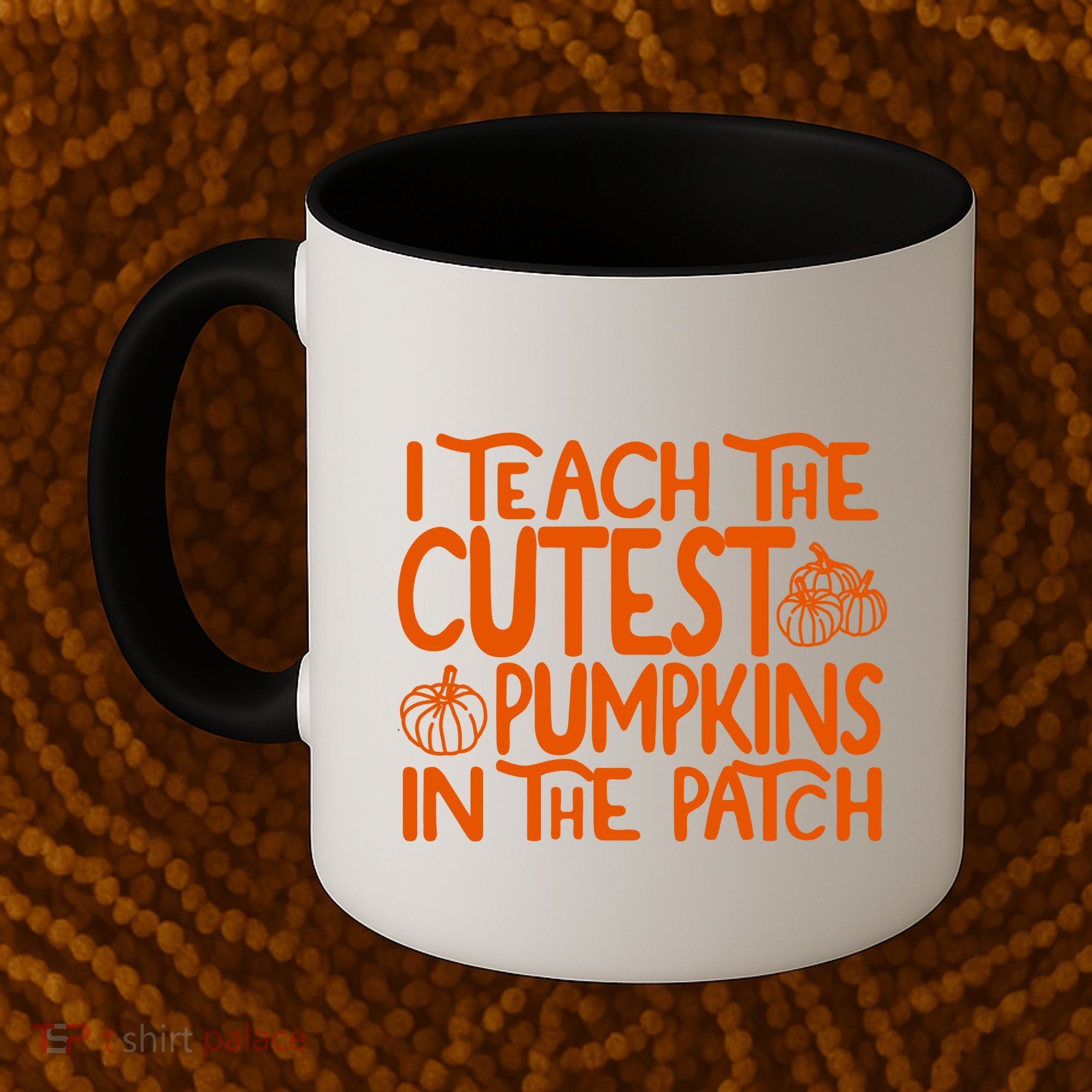 I Teach The Cutest Pumpkins In The Patch Halloween Teacher Coffee Mug