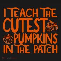 I Teach The Cutest Pumpkins In The Patch Halloween Teacher Women's Hoodie thumb 2
