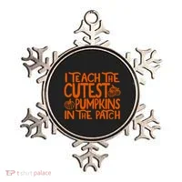 I Teach The Cutest Pumpkins In The Patch Halloween Teacher Ornament thumb 0